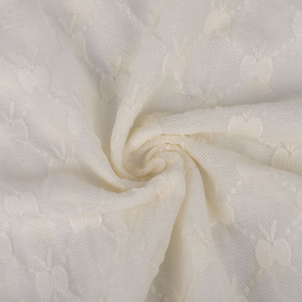 Jacquard aon-taobhach sexy atá cairdiúil don chomhshaol ná fabraic chniotáilte olann chniotáilte ar bhean