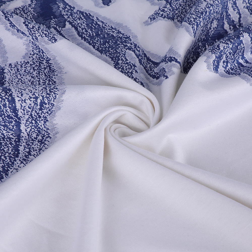 Jacquard Trim snáithe Só Comhshaoil ​​10/90 Fabraic cadáis síoda mulberry