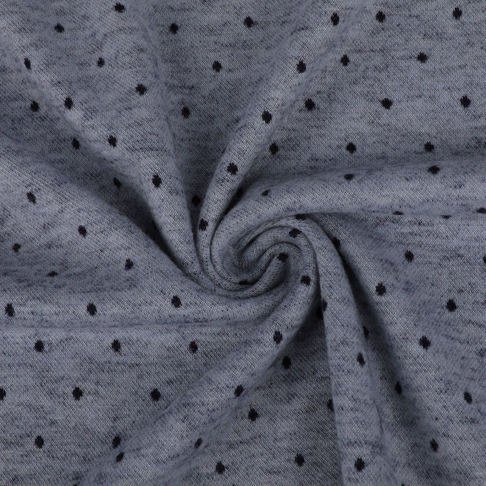 Síoda ​​bog-chairdiúil do chraiceann Cniotáilte Fabraic Jacquard do Mhná Cniotáilte do Mhná